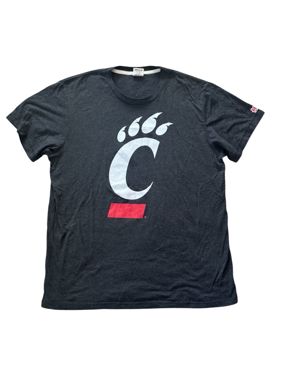 Homage Cincinnati Bearcats T Shirt Mens XL Black Big C Logo NCAA College